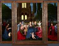 Netherlandish - The Virgin and Child with Saints and Angels in a Garden